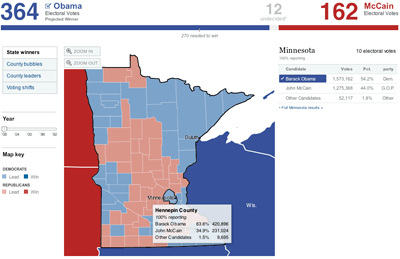 Map zoomed in to state level